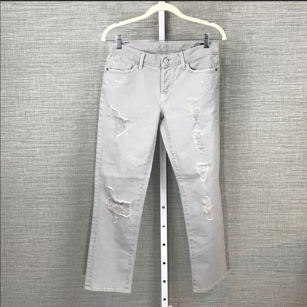 NWOT 7 For All Mankind Grey Vickie Jeans -25